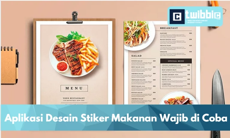 Aplikasi Desain Stiker Makanan Wajib di Coba