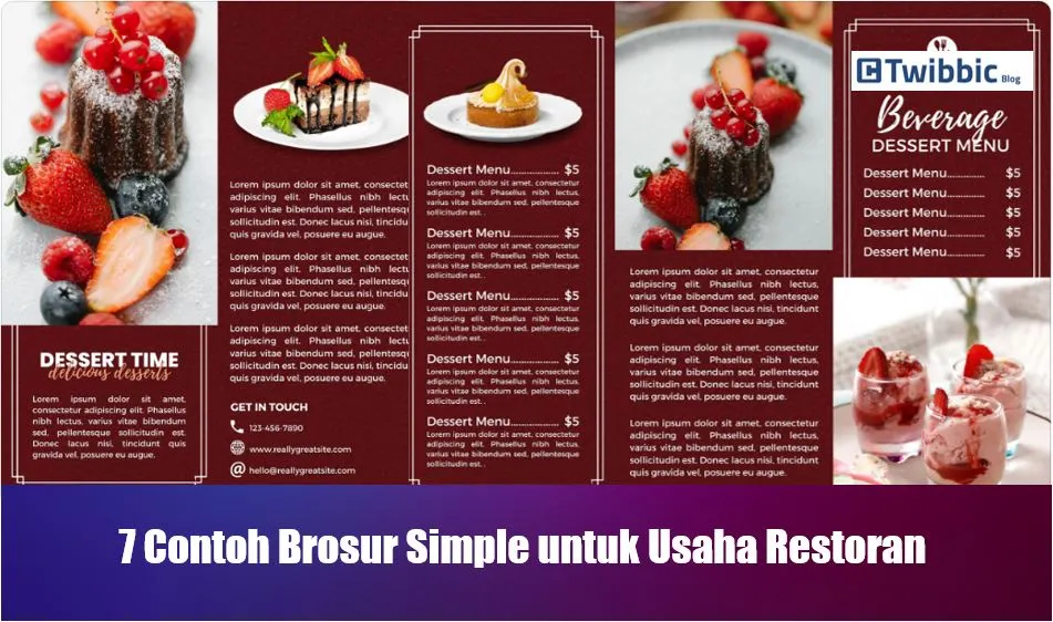 7 Contoh Brosur Simple untuk Usaha Restoran