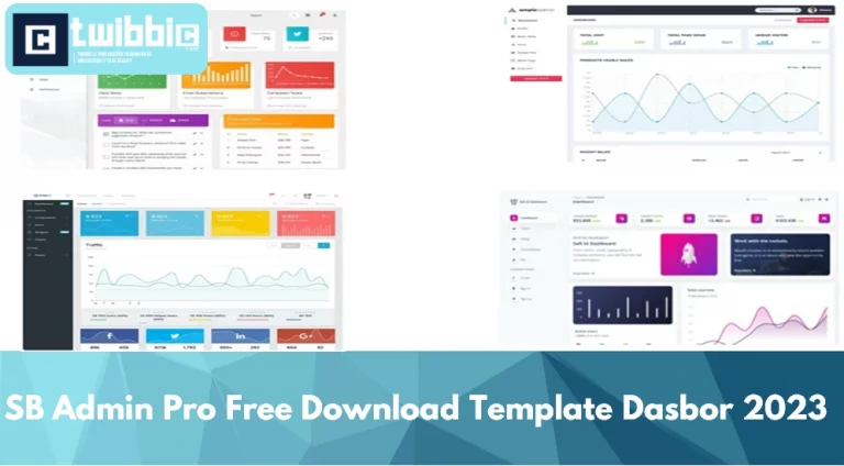 SB Admin Pro Free Download Template Dasbor 2023