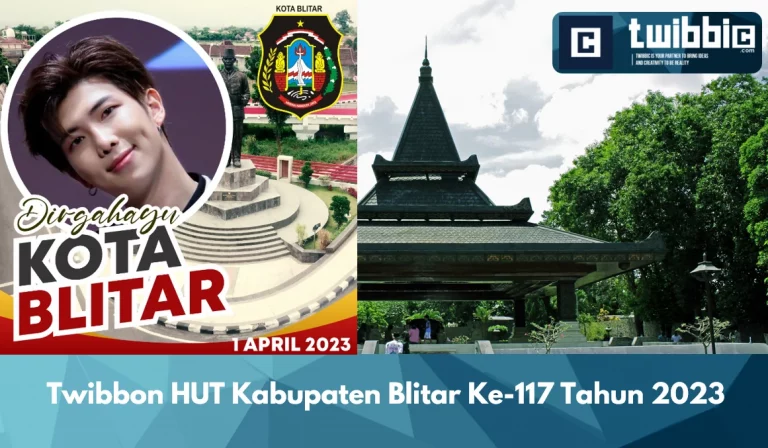 Twibbon HUT Kabupaten Blitar Ke-117 Tahun 2023
