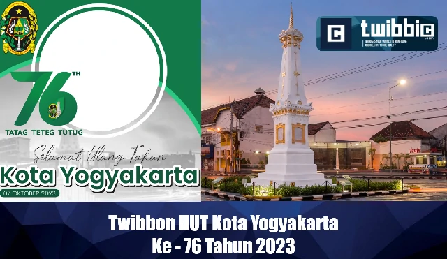 Twibbon HUT Kota Yogyakarta Ke - 76 Tahun 2023